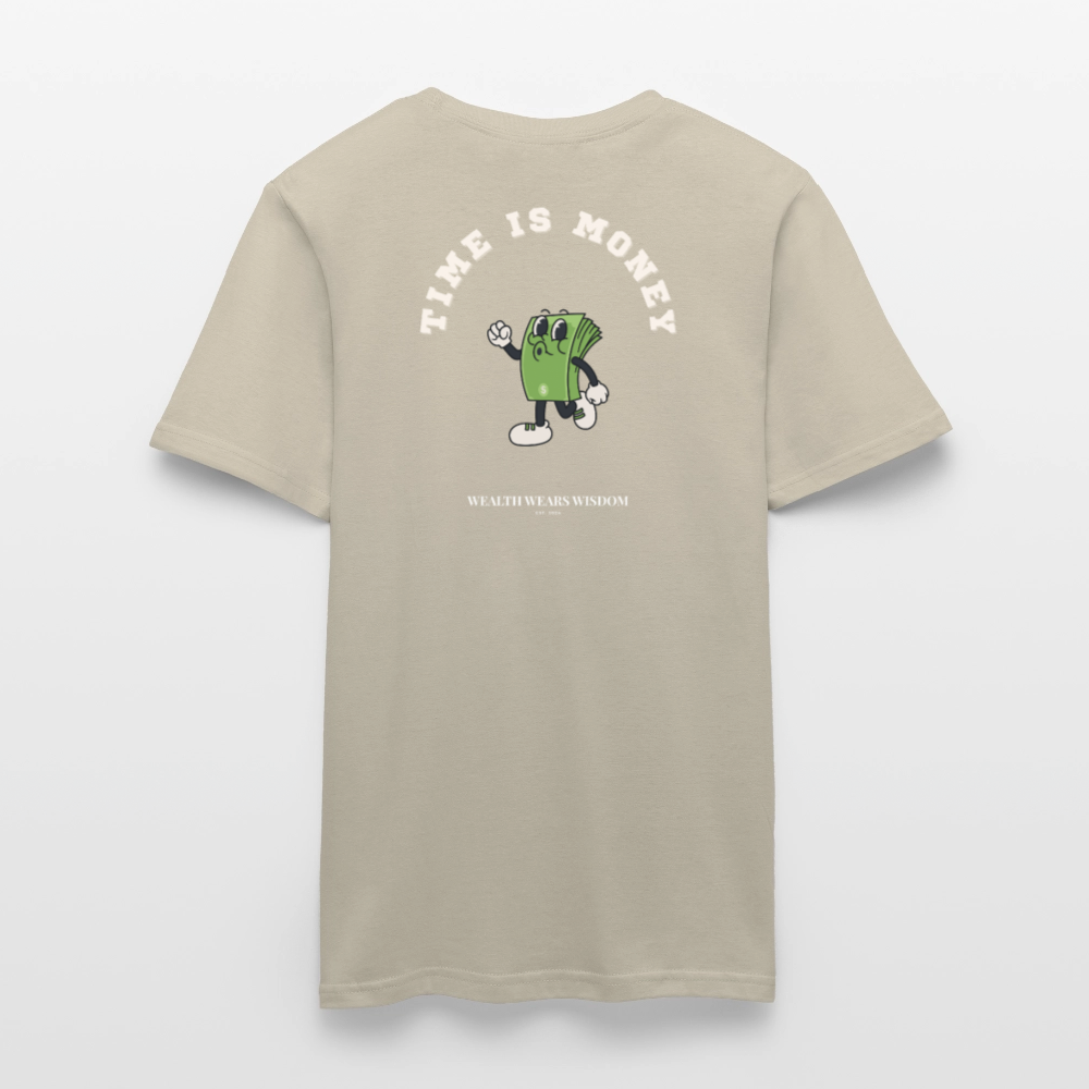 Time is Money Men T-Shirt - sand beige