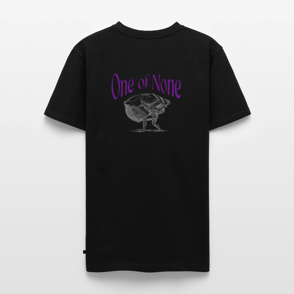 Men T-Shirt one of None | Wealth wears Wisdom - black