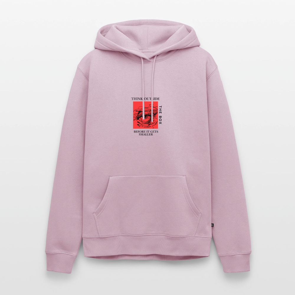 Midweight statement Hoodie | Wealth wears Wisdom - dusky pink
