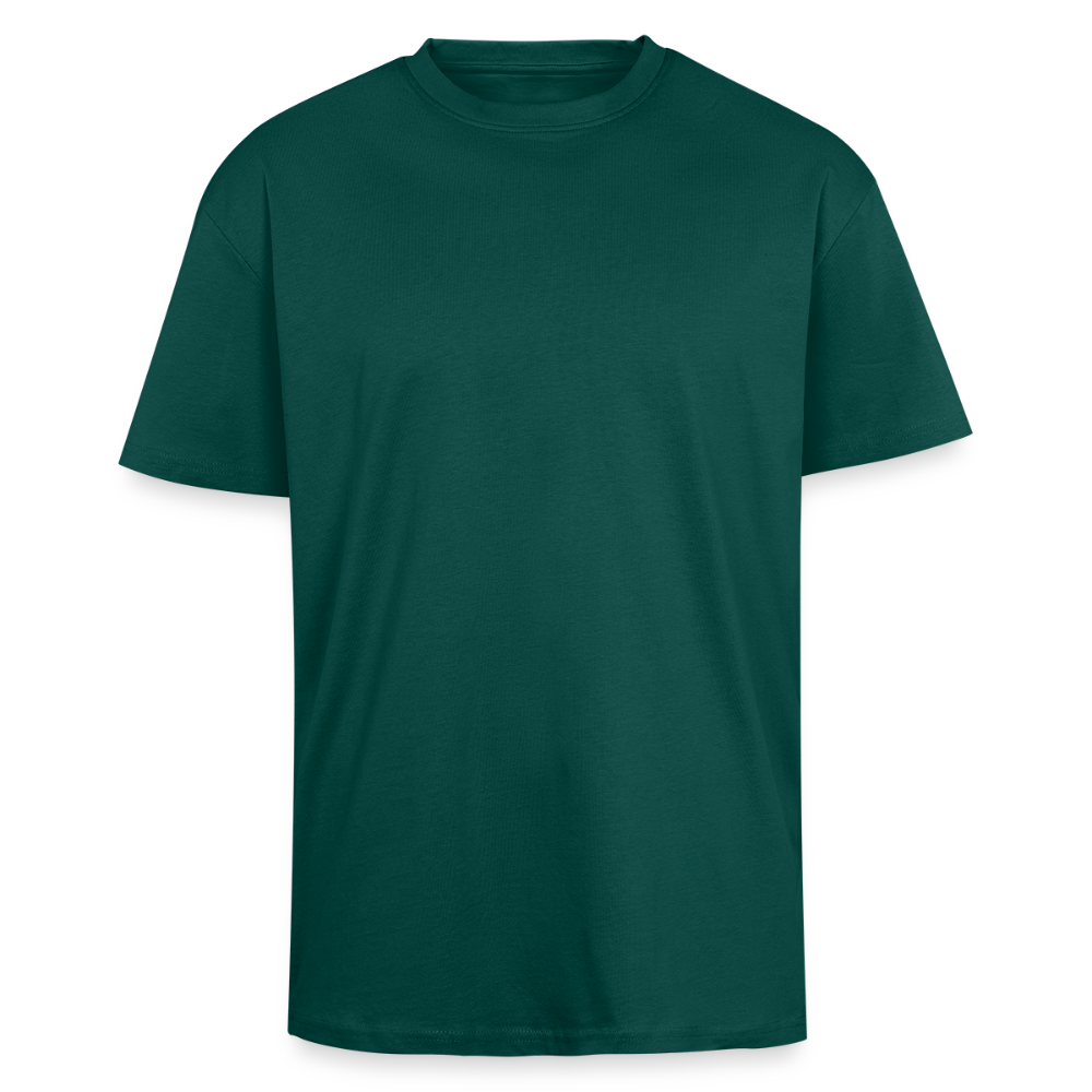 Heavy Oversized T-Shirt | Wealth wears Wisdom - hunter green