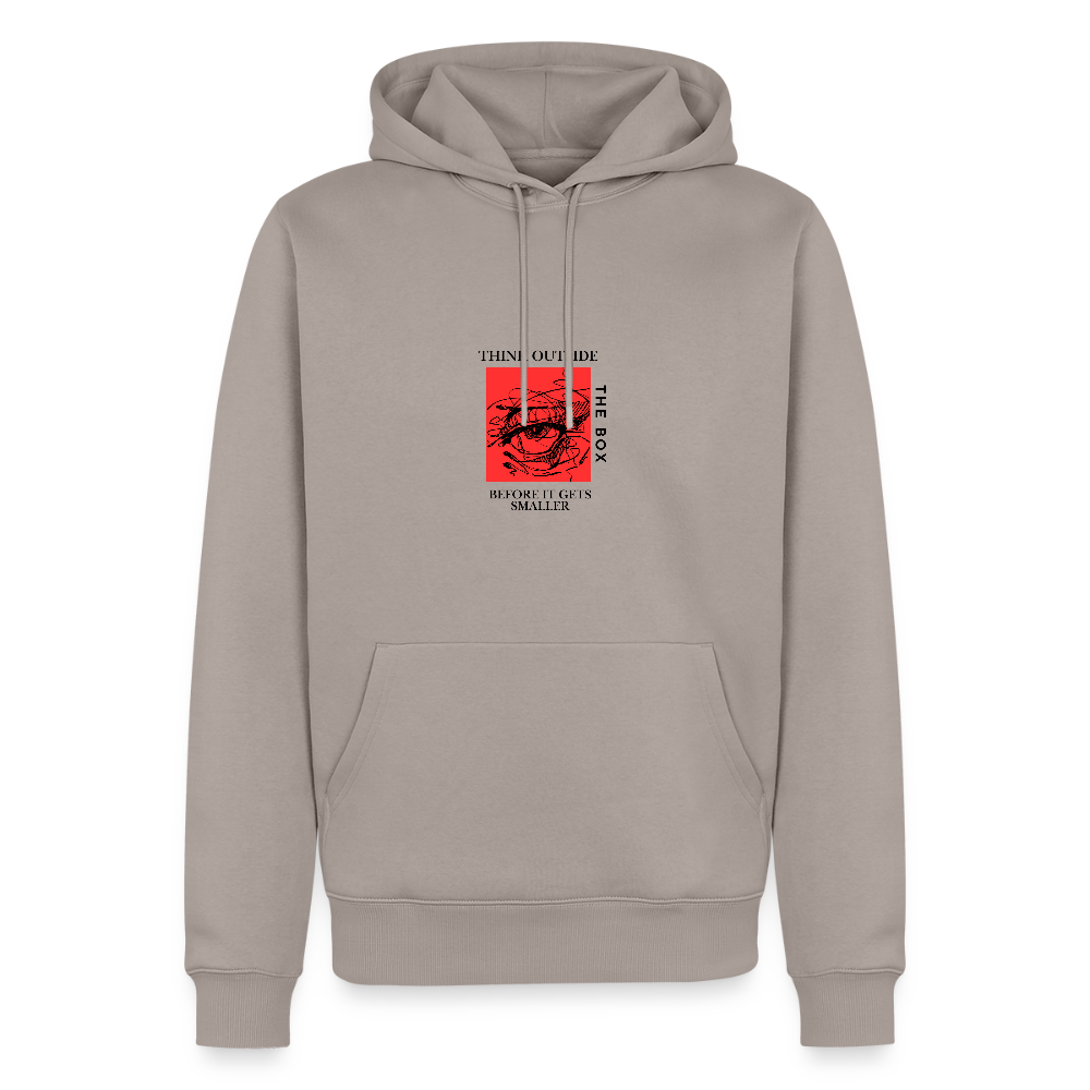 Midweight statement Hoodie | Wealth wears Wisdom - taupe