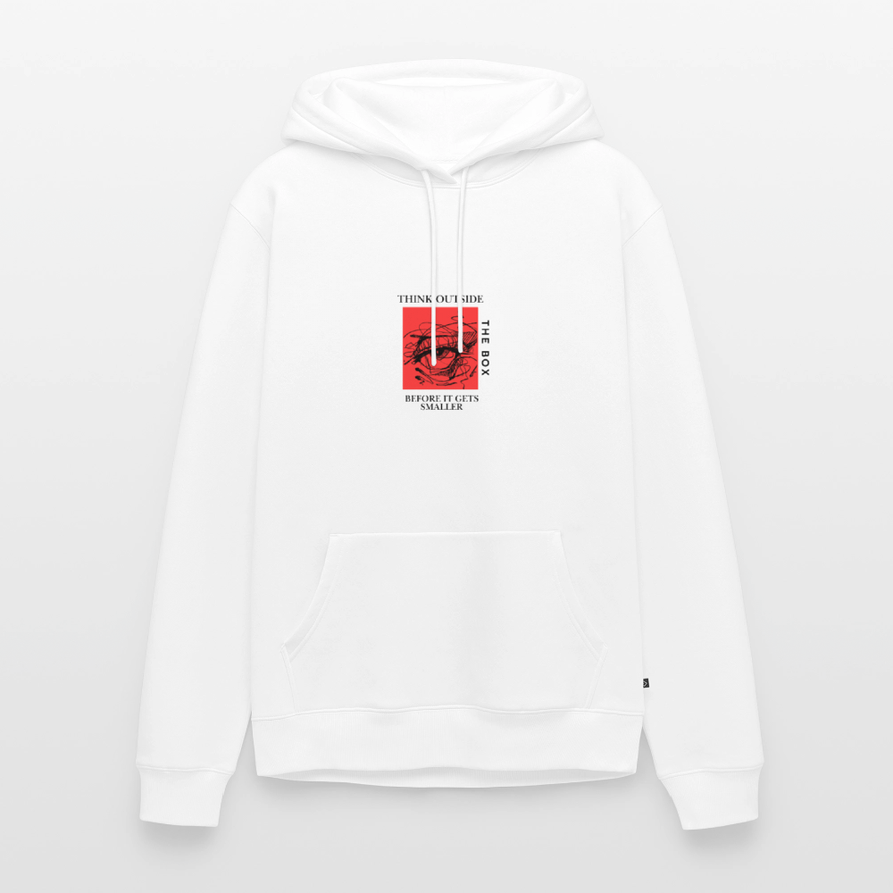Midweight statement Hoodie | Wealth wears Wisdom - white
