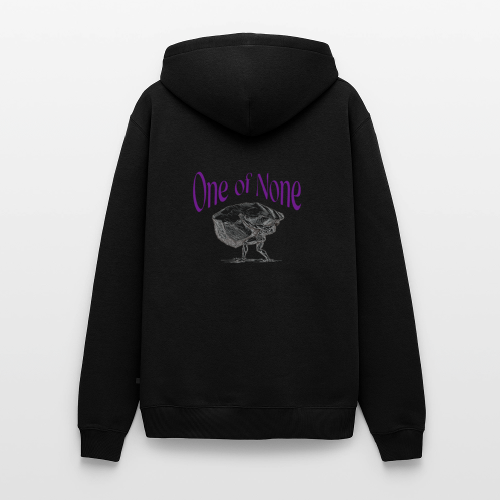 Premium Hoodie One of none | Wealth wears Wisdom - black
