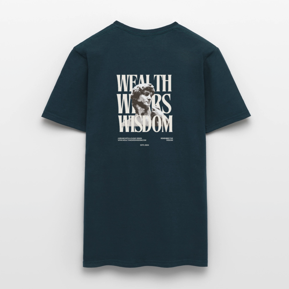 Wealth wears Wisdom Men T-Shirt - navy