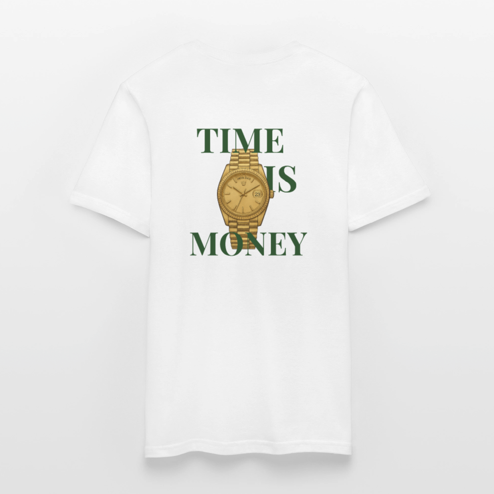 Time is Money Men T-Shirt - white