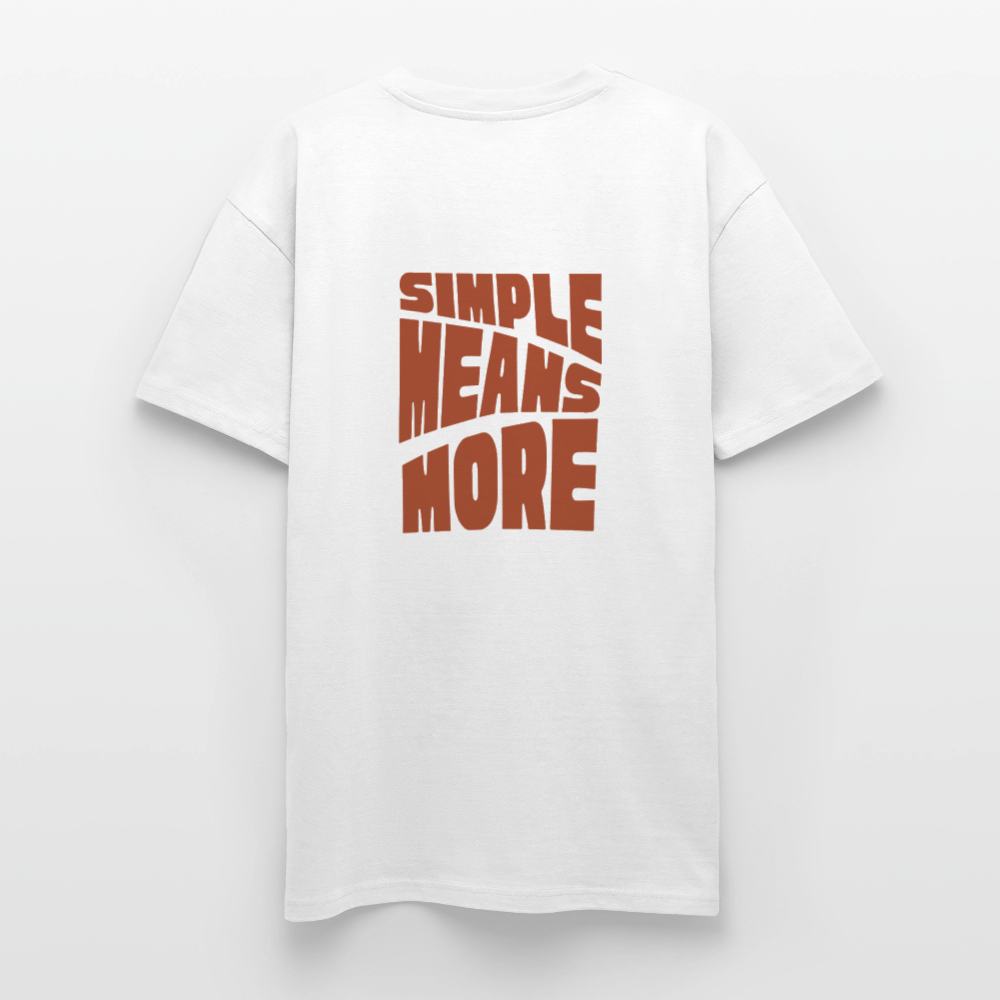 Heavy Oversized T-Shirt | Wealth wears Wisdom - white