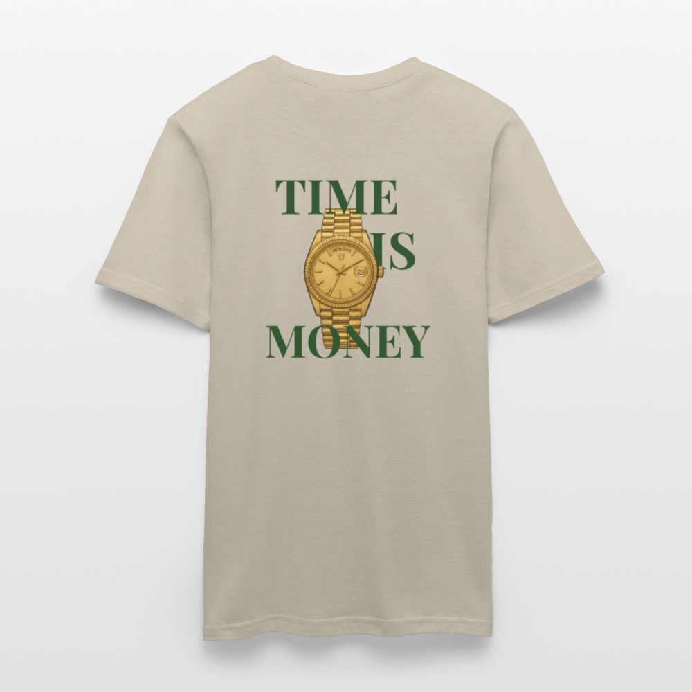 Time is Money Men T-Shirt - sand beige