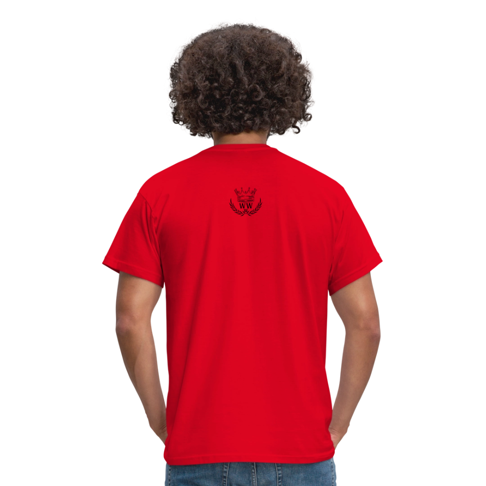 Men's T-Shirt | WealthwearsWisdom - red