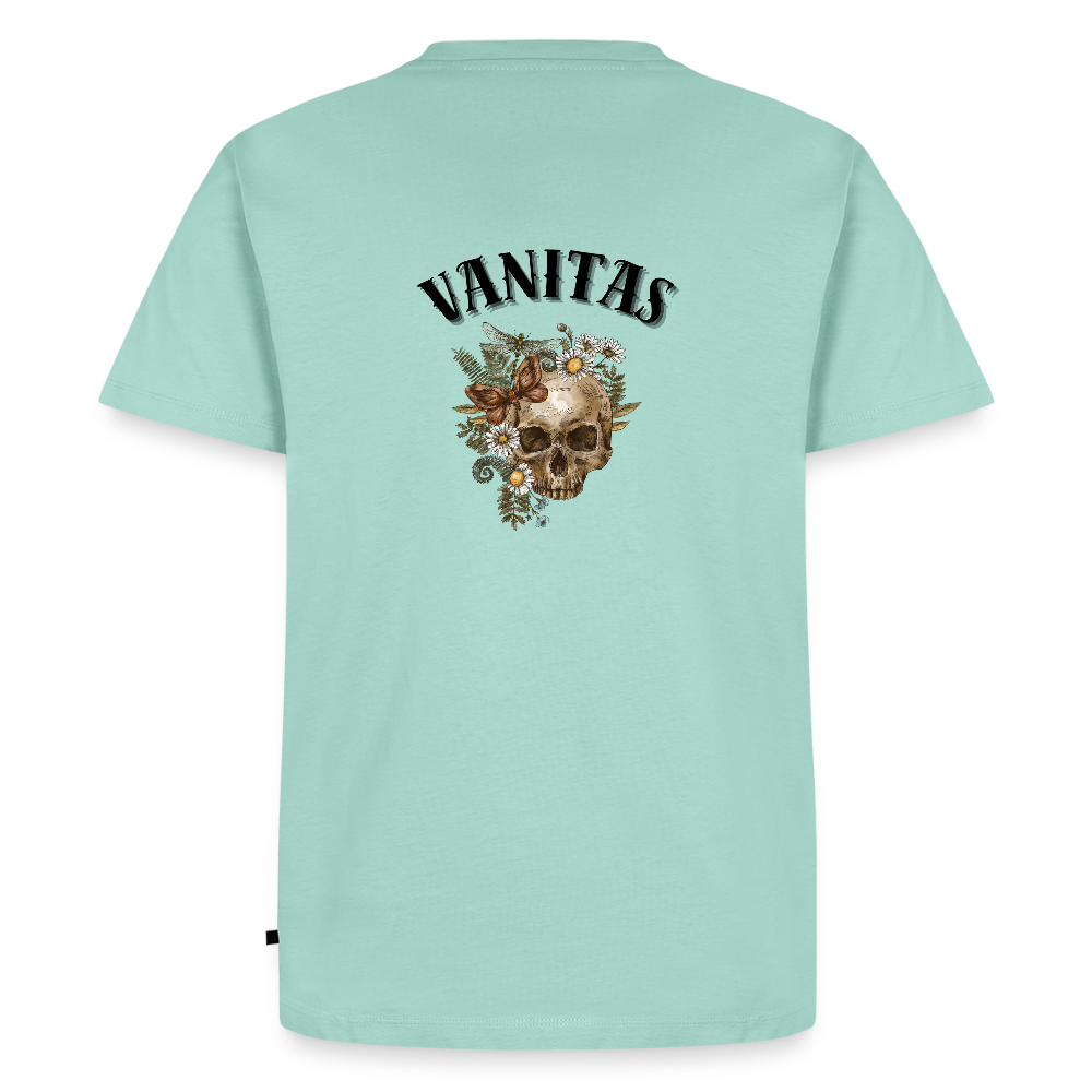 Men organic Premium T-Shirt Vanitas | Wealth wears Wisdom - mint 