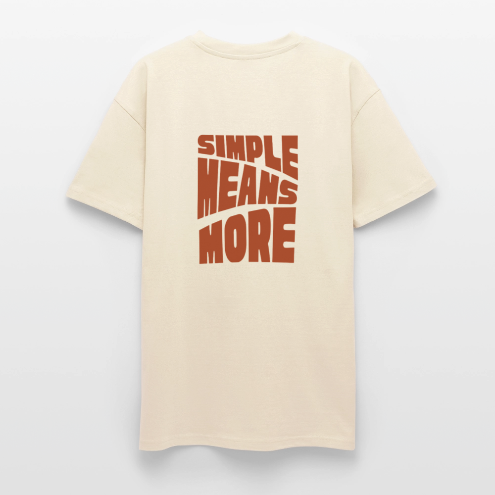 Heavy Oversized T-Shirt | Wealth wears Wisdom - creme