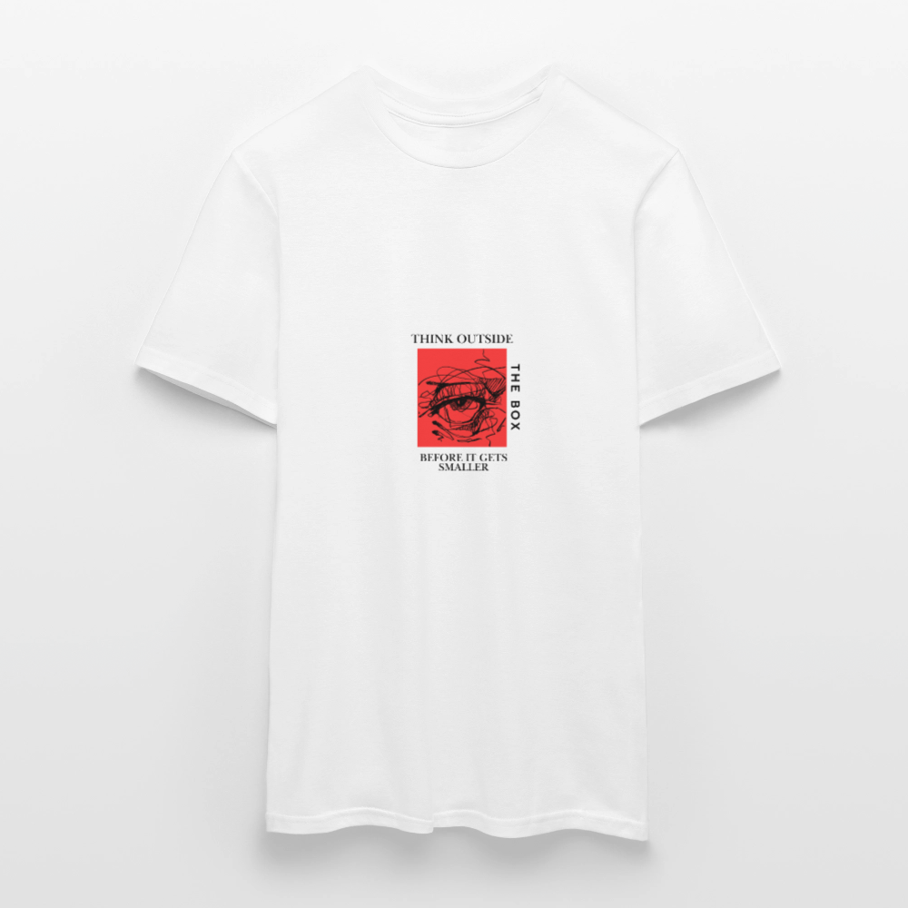 Think outside the Box | Men T-Shirt - white