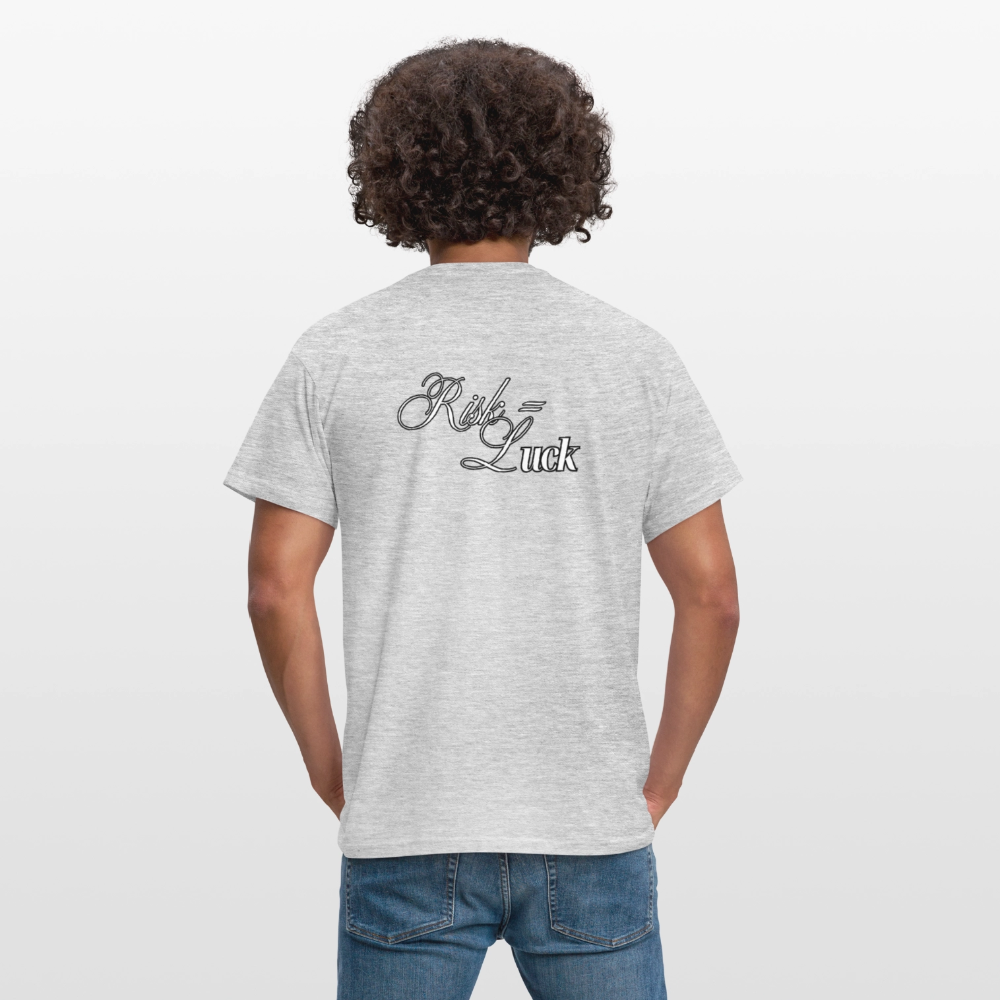 Risk is Luck T-shirt Men - heather grey