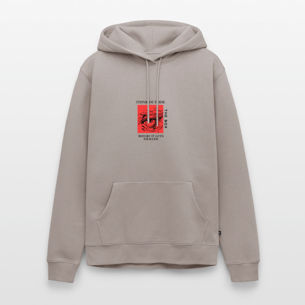 Midweight statement Hoodie | Wealth wears Wisdom - taupe