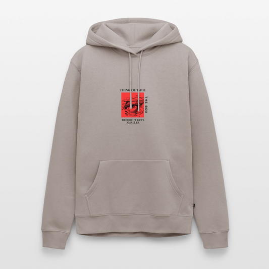Midweight statement Hoodie | Wealth wears Wisdom - taupe