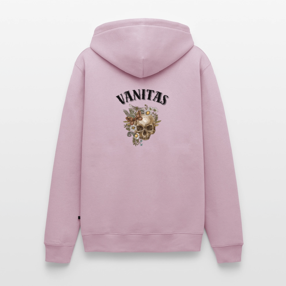 Men Premium Hoodie vanitas | Wealth wears Wisdom - dusky pink