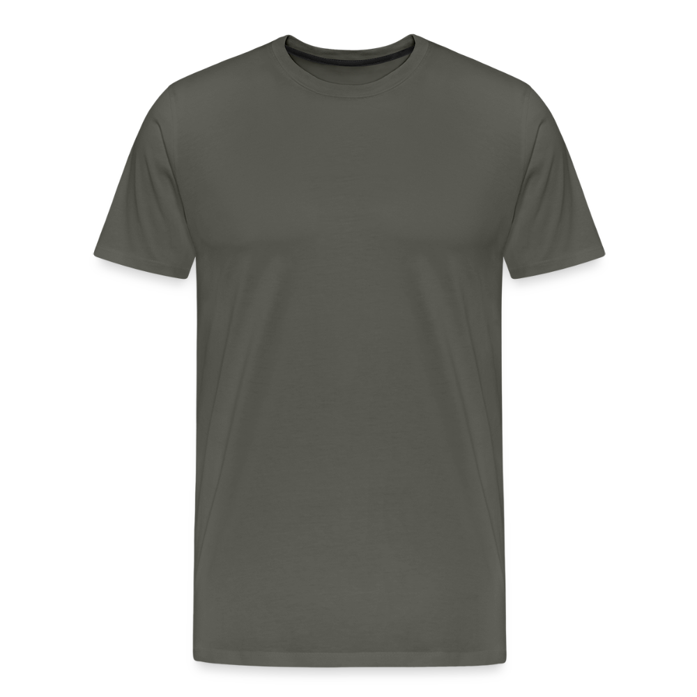 Men organic Premium T-Shirt Vanitas | Wealth wears Wisdom - asphalt