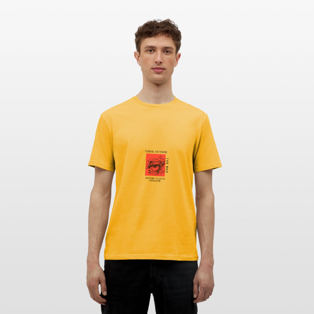 Think outside the Box | Men T-Shirt - yellow