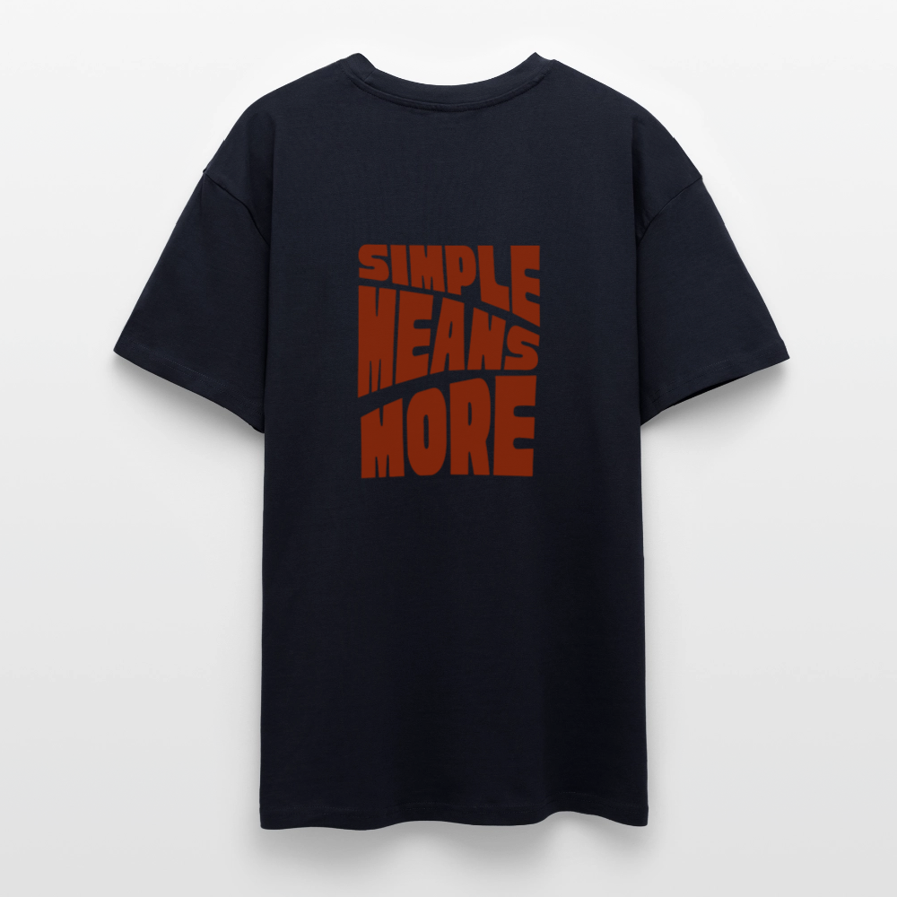 Heavy Oversized T-Shirt | Wealth wears Wisdom - french navy