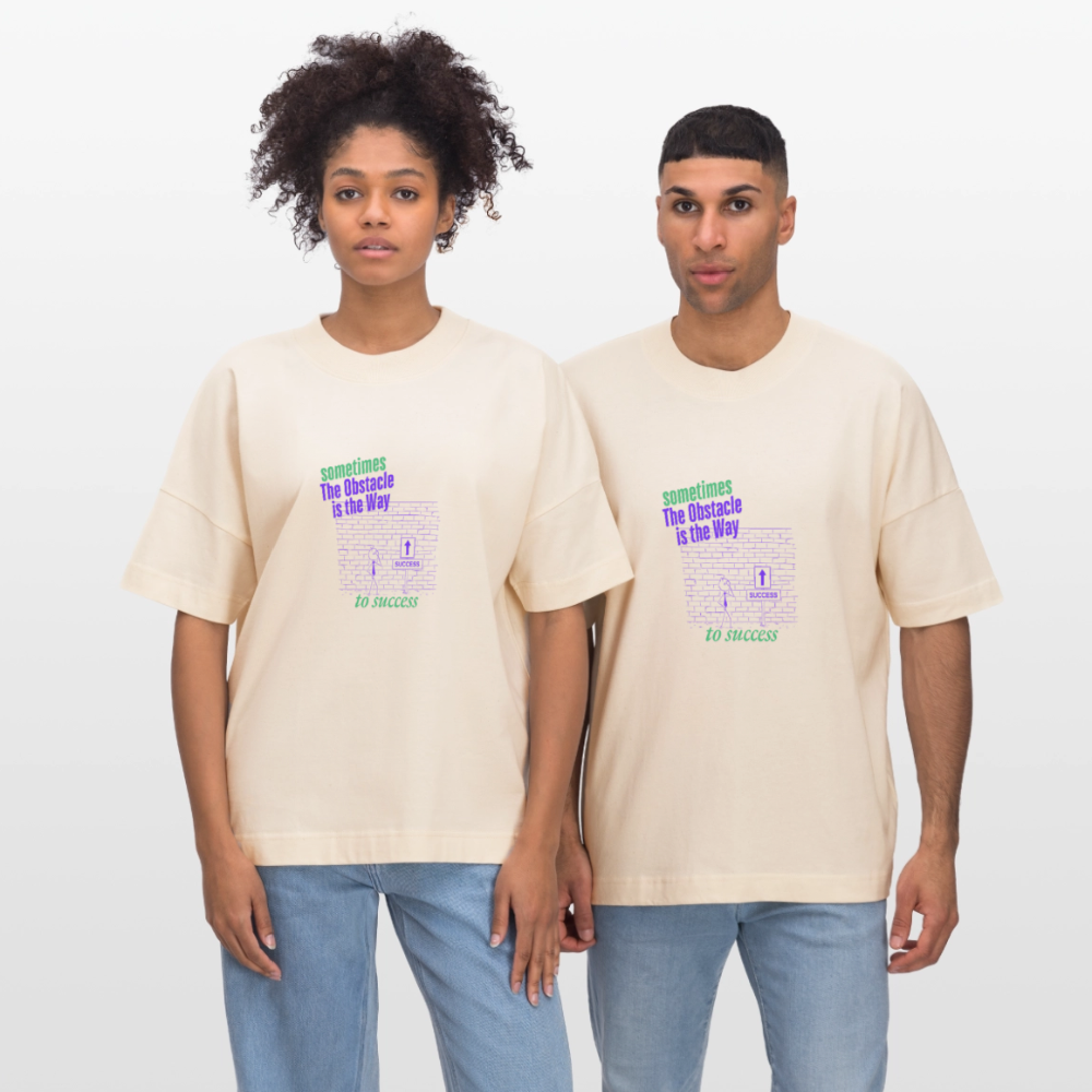 organic unisex T-shirt oversiced| Wealth weas Wisdom - natural raw