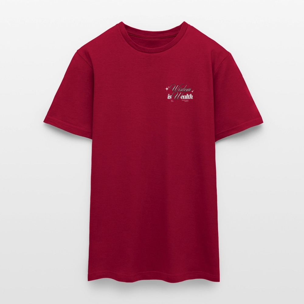 Wisdom is Wealth Men's T-Shirt - brick red