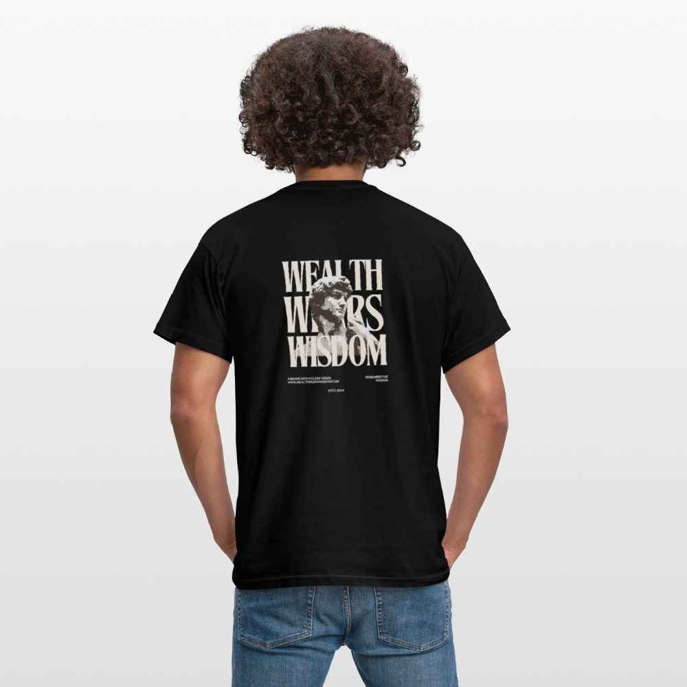 Wealth wears Wisdom Men T-Shirt - black