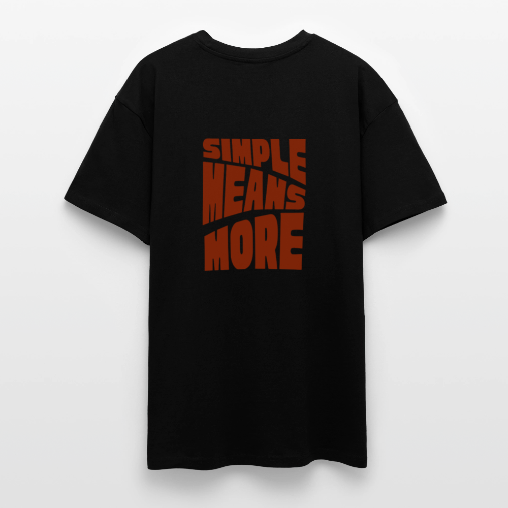 Heavy Oversized T-Shirt | Wealth wears Wisdom - black