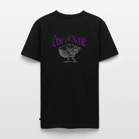 Men T-Shirt one of None | Wealth wears Wisdom - black