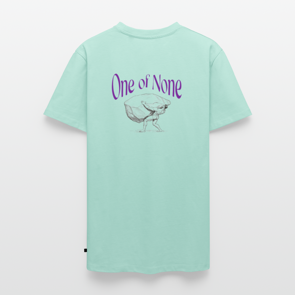 Men T-Shirt one of None | Wealth wears Wisdom - mint 