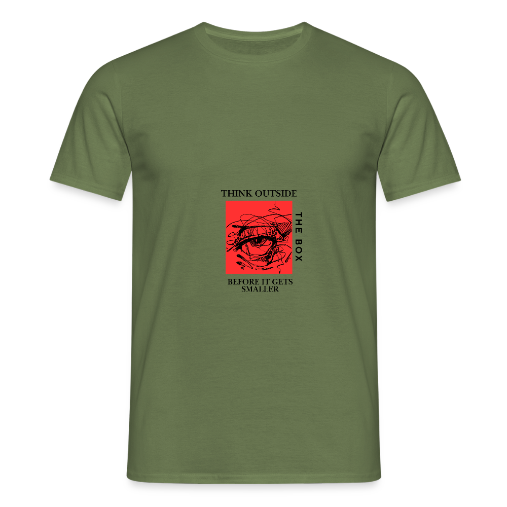 Think outside the Box | Men T-Shirt - military green