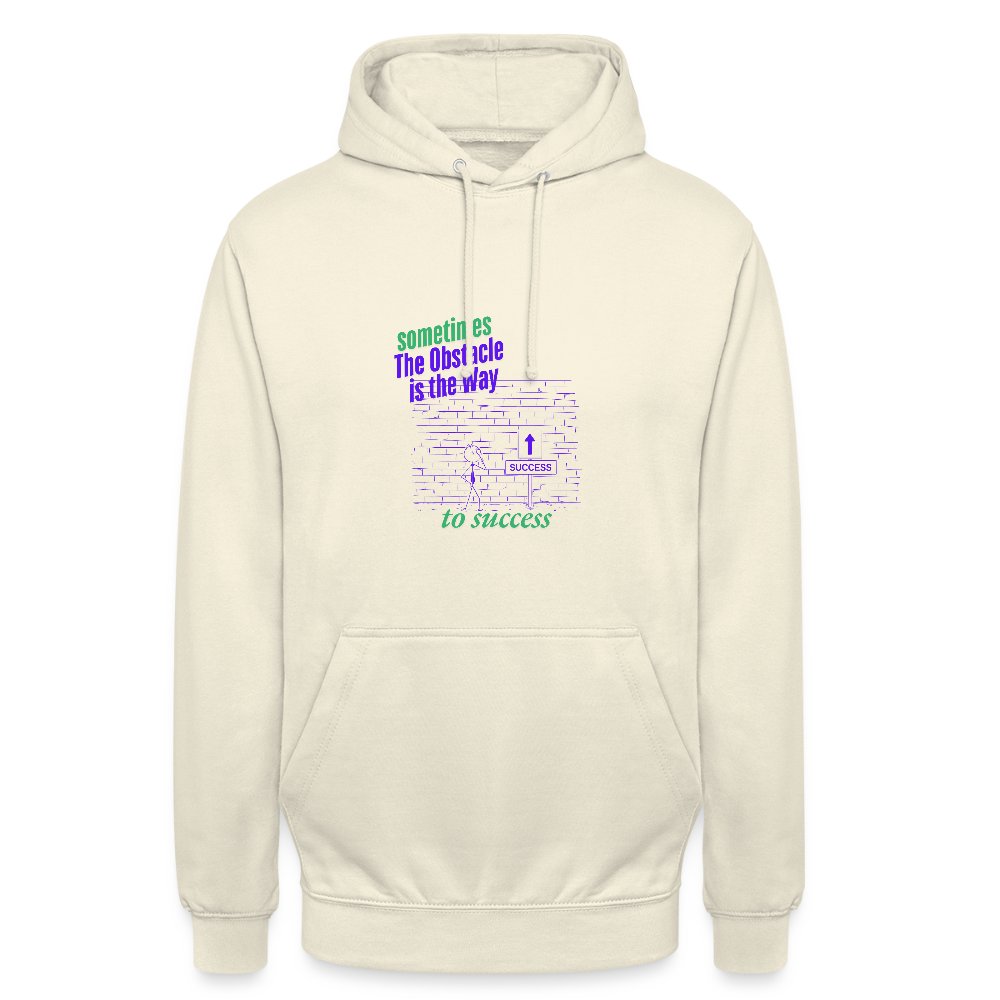 Organic Unisex Hoodie | Wealth wears Wisdom - vanilla