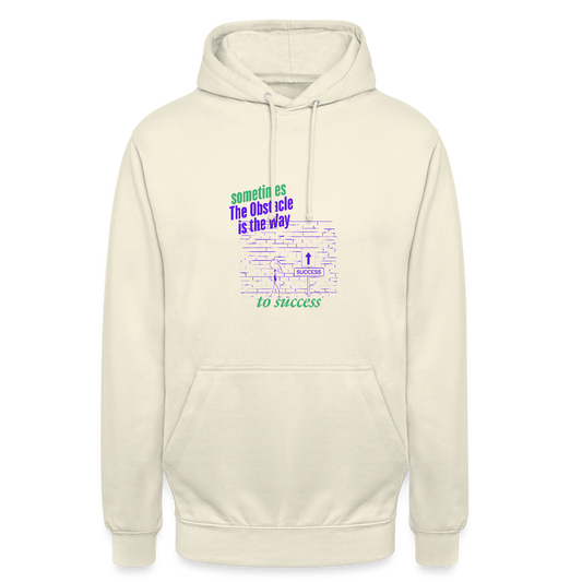 Organic Unisex Hoodie | Wealth wears Wisdom - vanilla