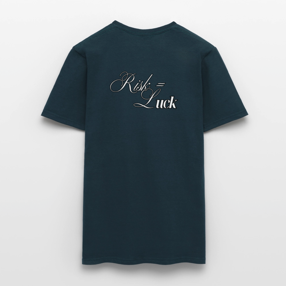 Risk is Luck T-shirt Men - navy
