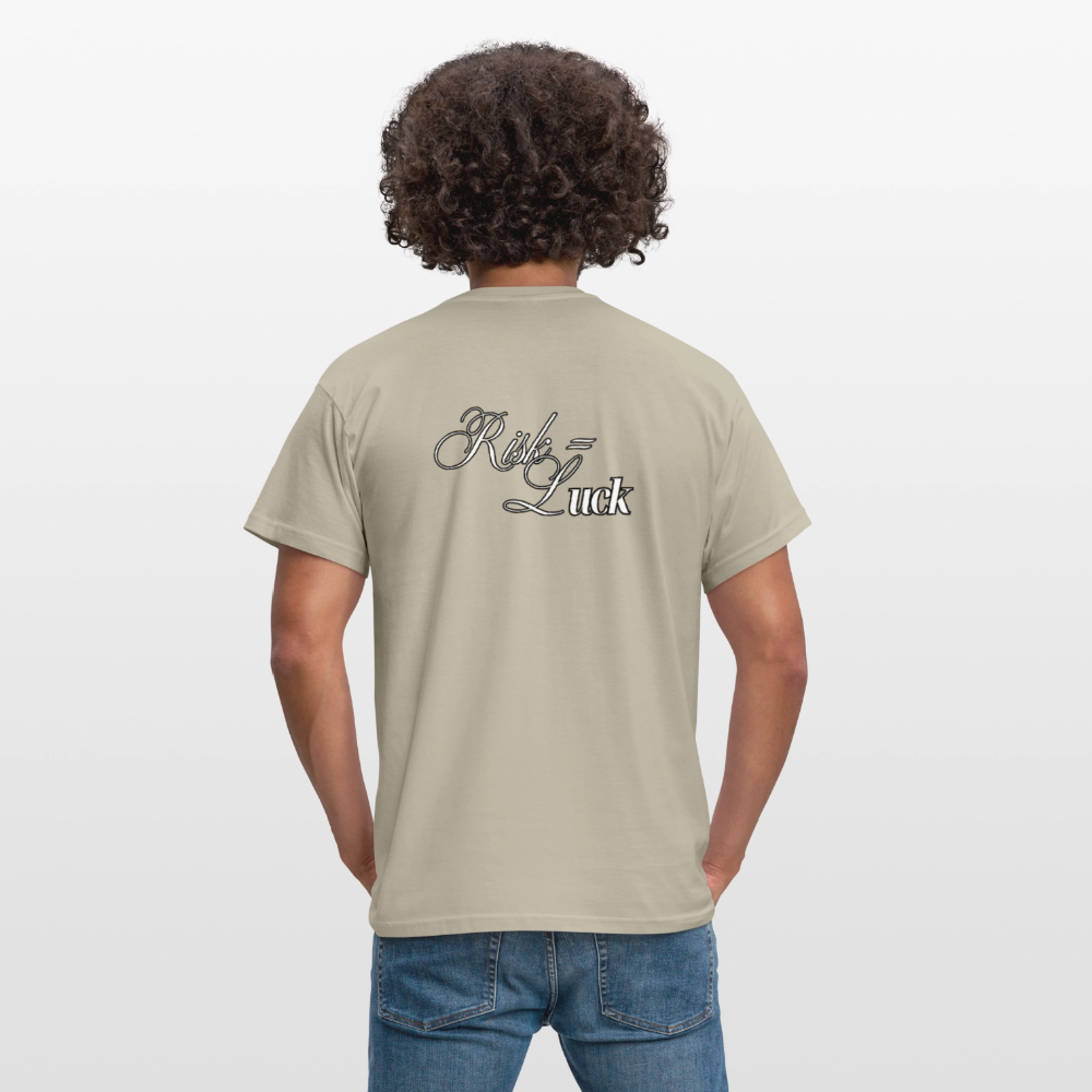 Risk is Luck T-shirt Men - sand beige