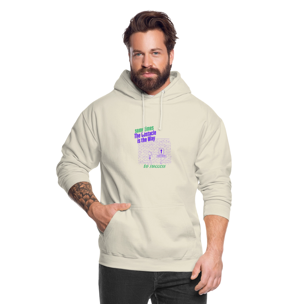 Organic Unisex Hoodie | Wealth wears Wisdom - vanilla