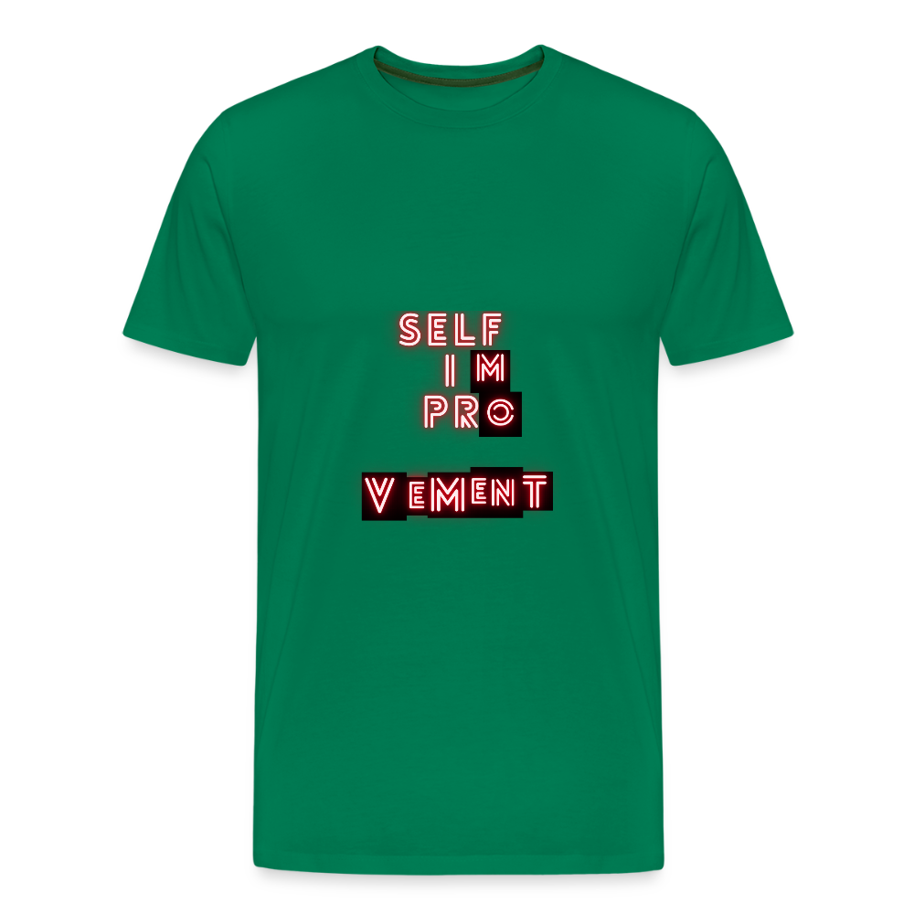 SelfiMprOVEMENT T-shirts |Wealth wears Wisdom - kelly green