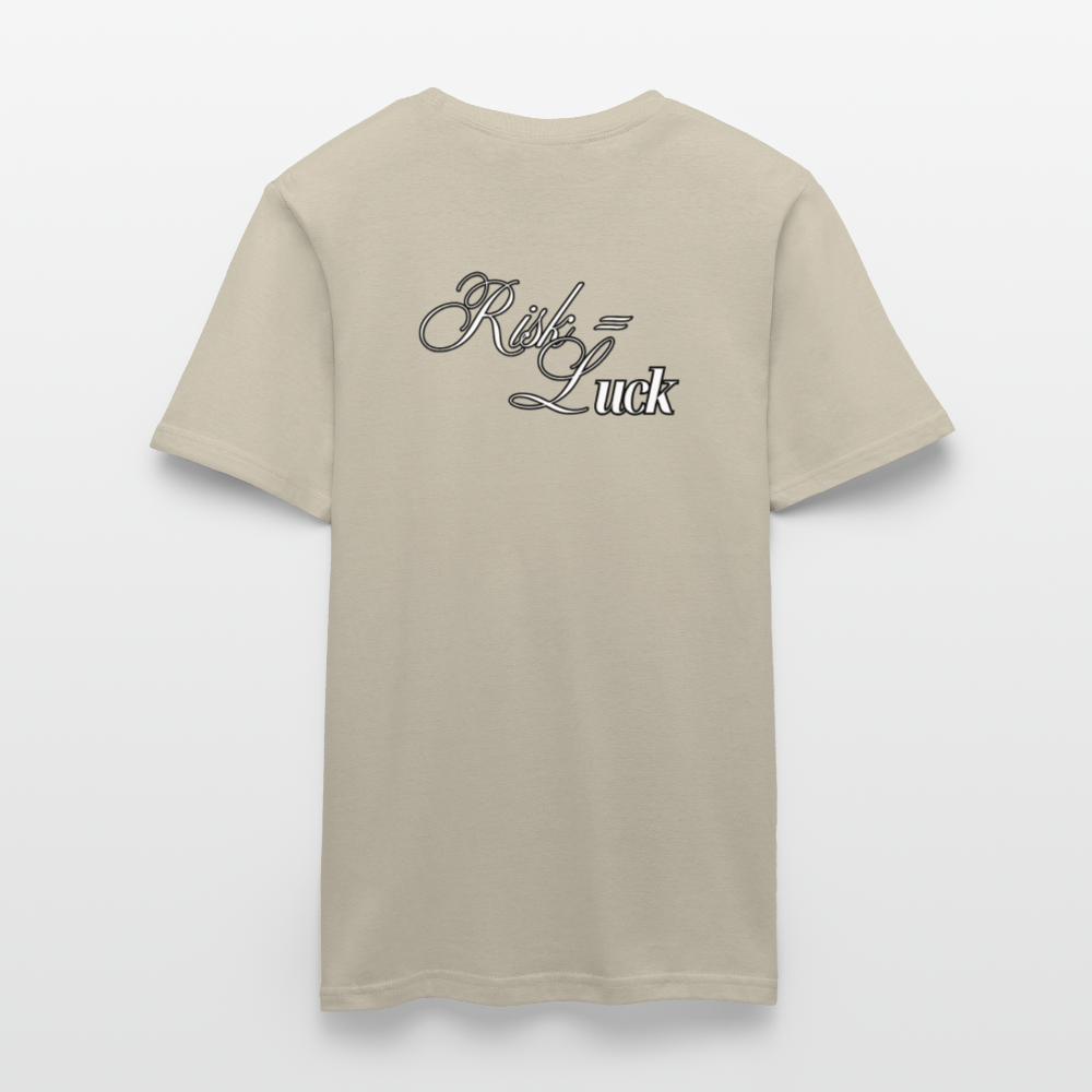 Risk is Luck T-shirt Men - sand beige