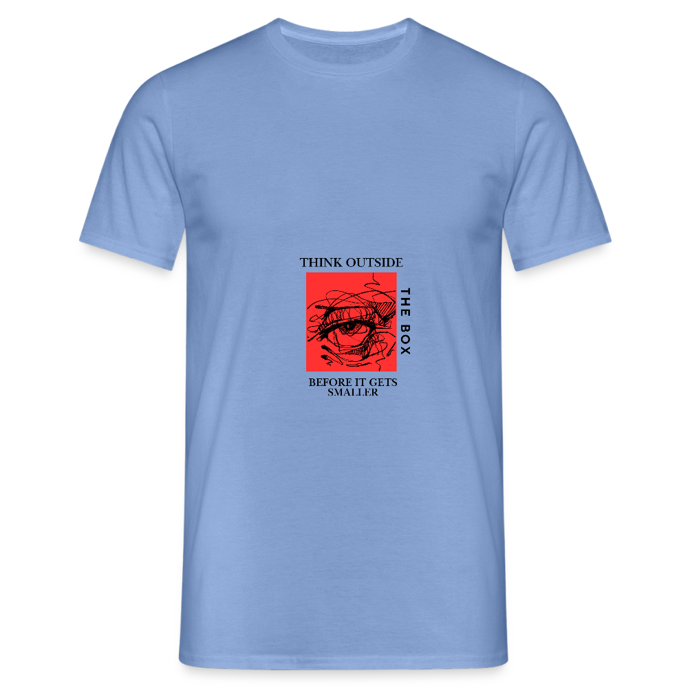 Think outside the Box | Men T-Shirt - carolina blue