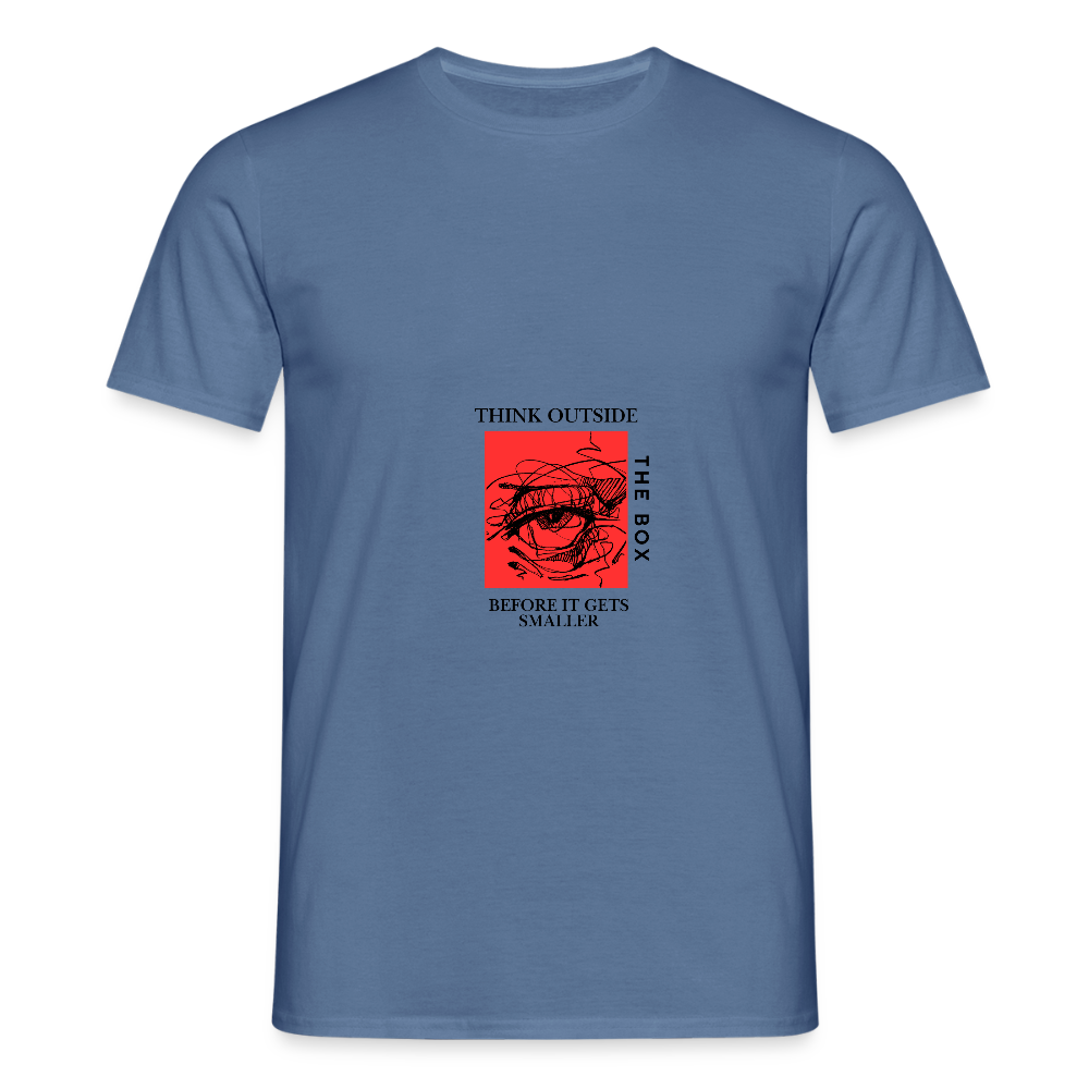 Think outside the Box | Men T-Shirt - dove blue 