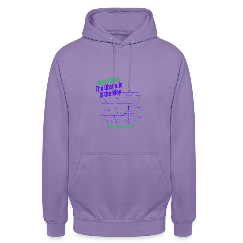 Organic Unisex Hoodie | Wealth wears Wisdom - lavender