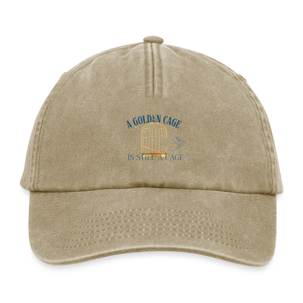 Oldschool vintage Cap | Wealth wears Wisdom - vintage beige