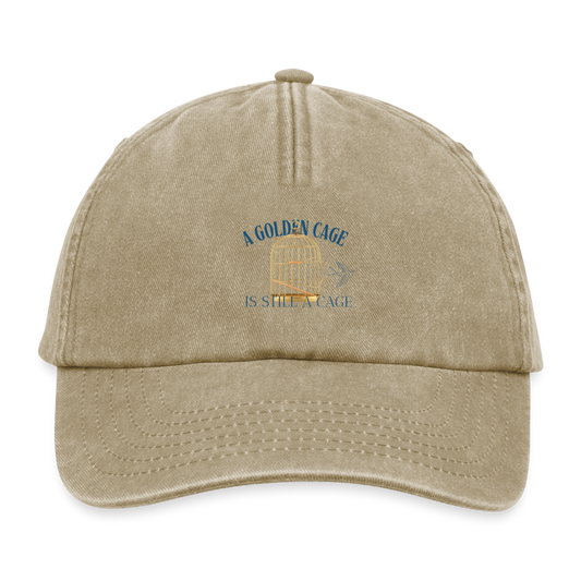 Oldschool vintage Cap | Wealth wears Wisdom - vintage beige