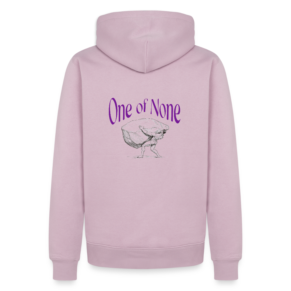 Premium Hoodie One of none | Wealth wears Wisdom - dusky pink