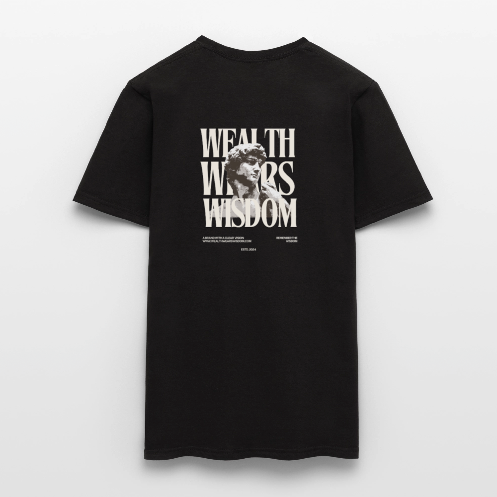 Wealth wears Wisdom Men T-Shirt - black