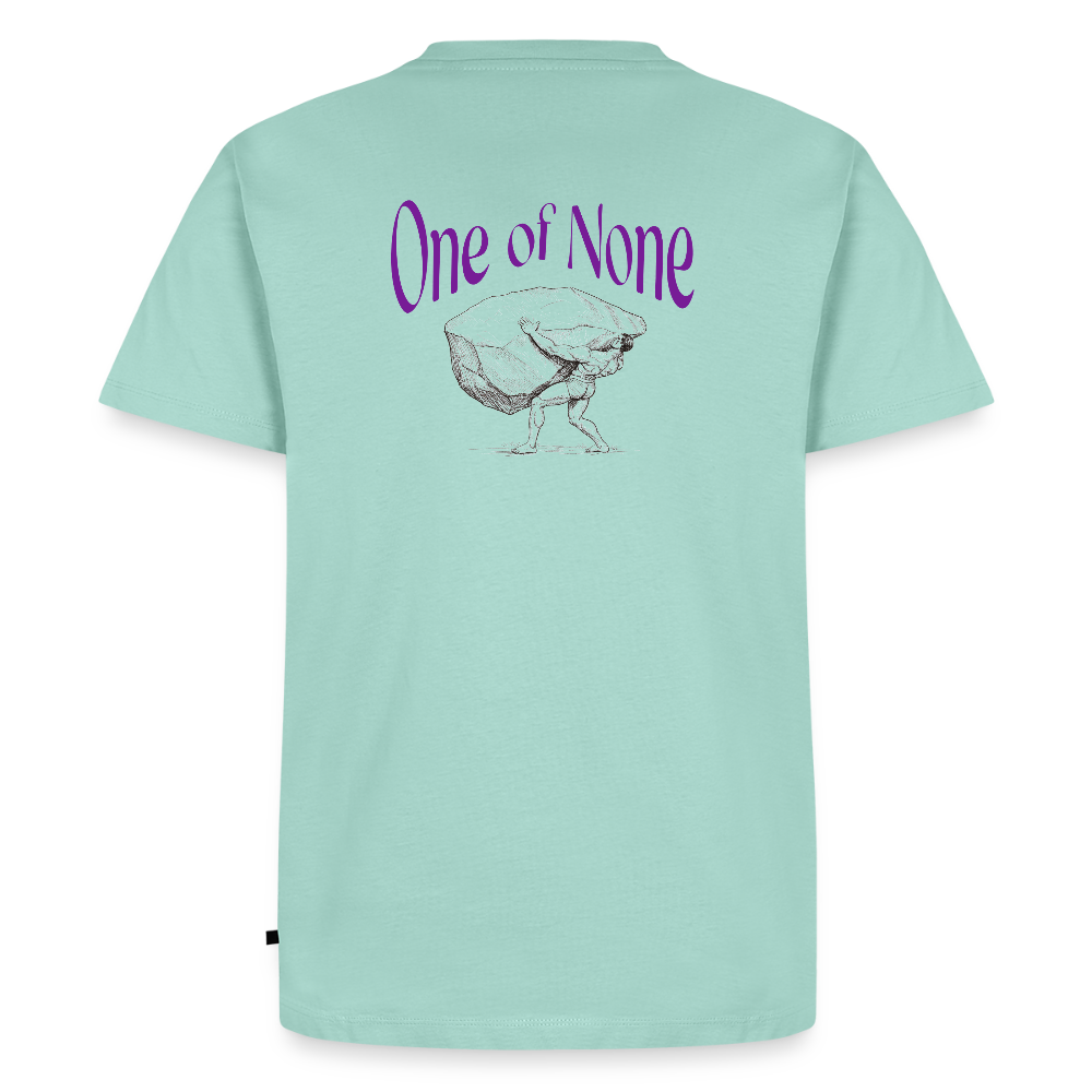 Men T-Shirt one of None | Wealth wears Wisdom - mint 