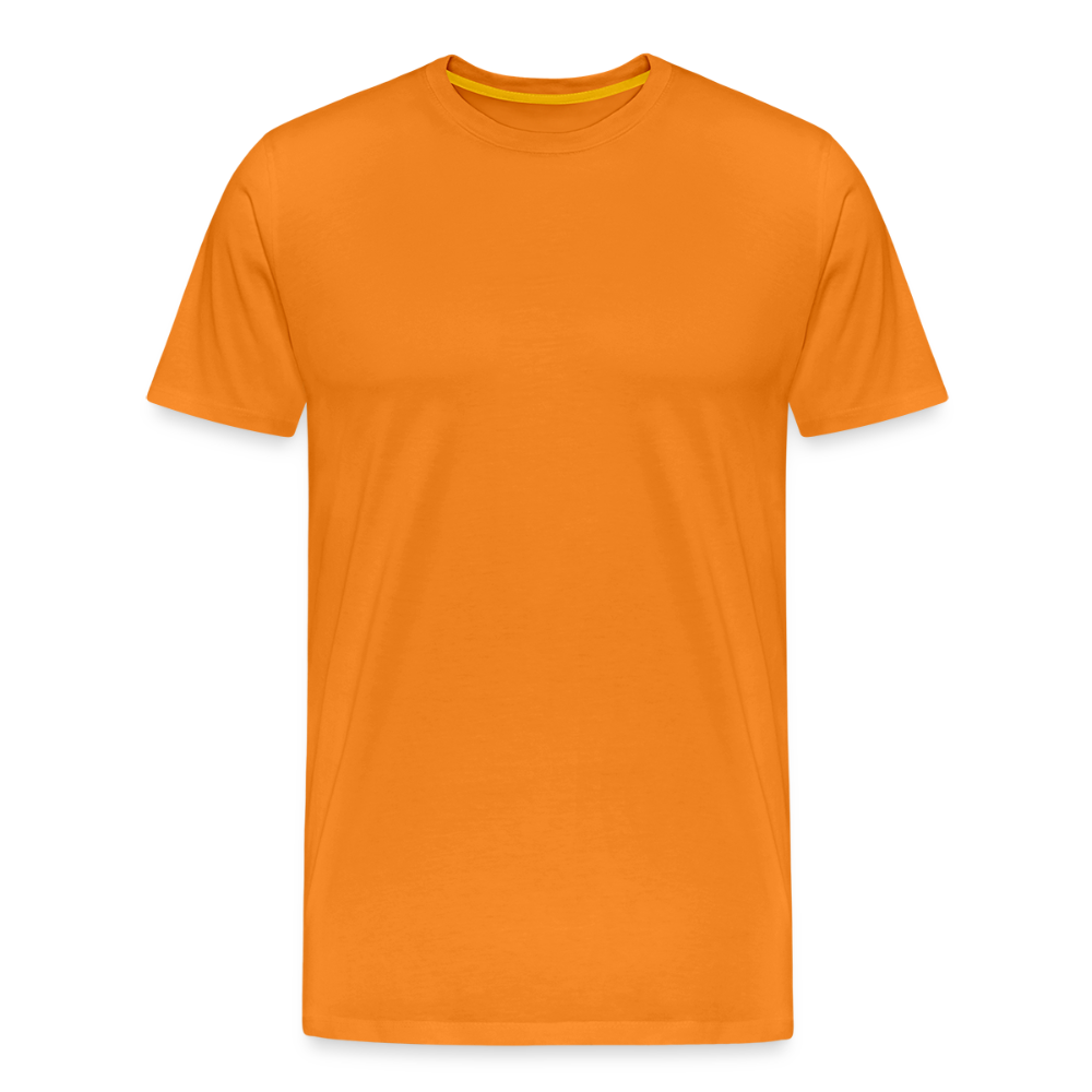 Men T-Shirt one of None | Wealth wears Wisdom - orange