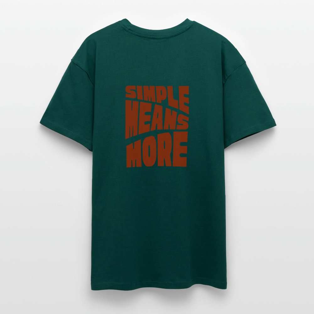 Heavy Oversized T-Shirt | Wealth wears Wisdom - hunter green