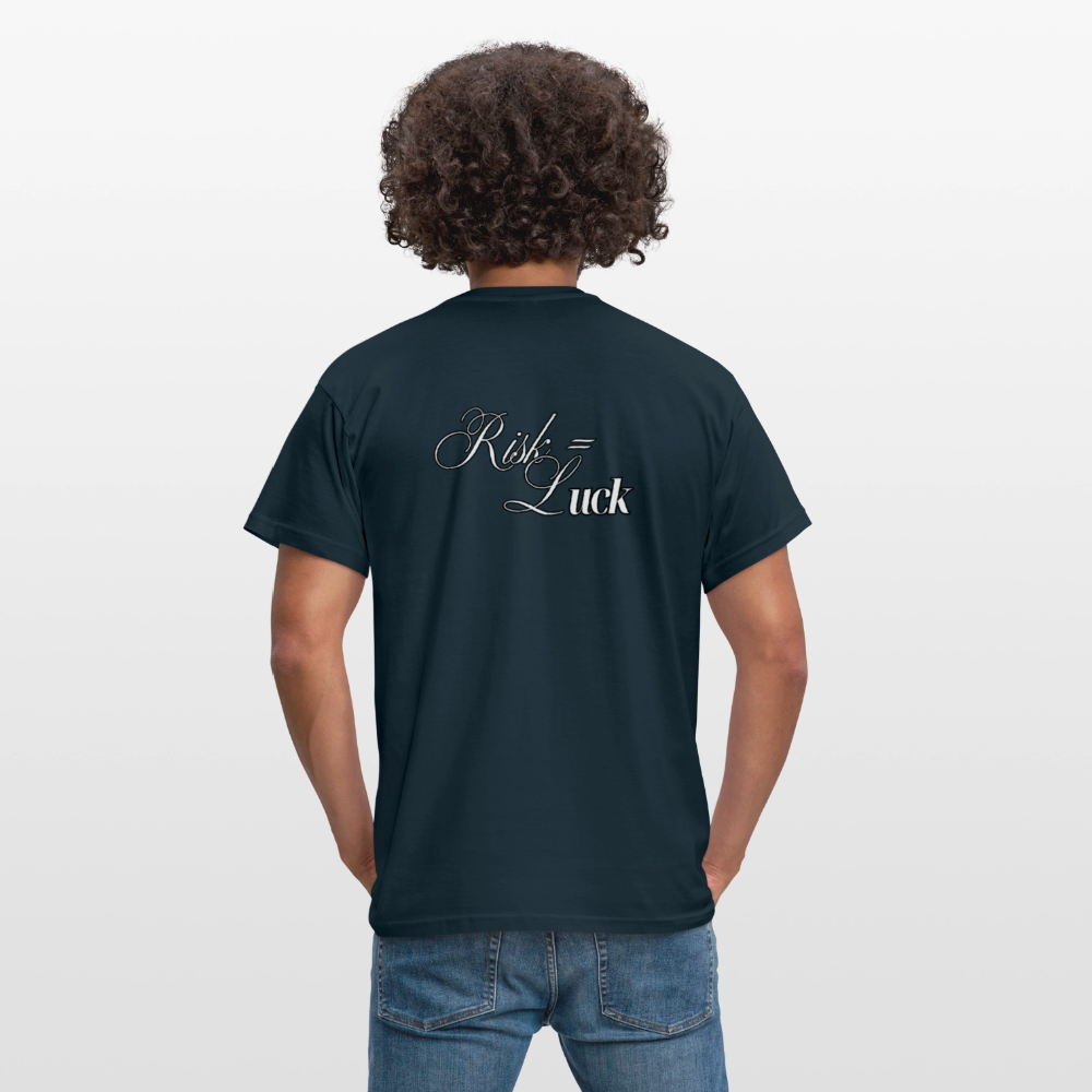 Risk is Luck T-shirt Men - navy