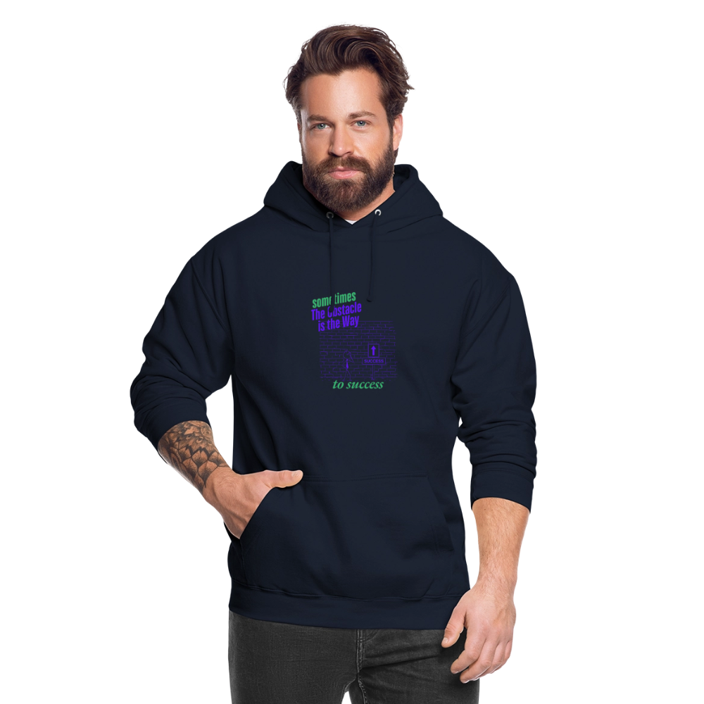 Organic Unisex Hoodie | Wealth wears Wisdom - navy