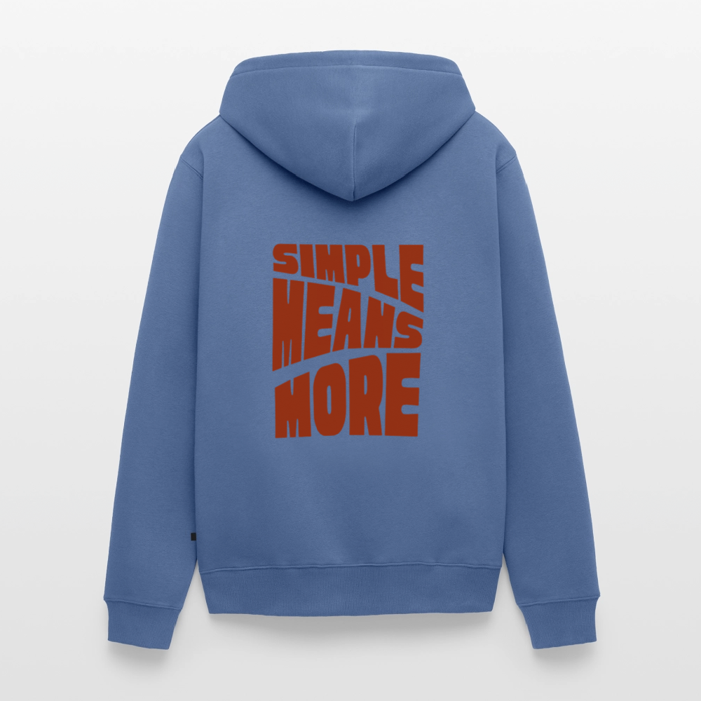 Men's Premium sipper simple means more | Wealth wears Wisdom - stone blue