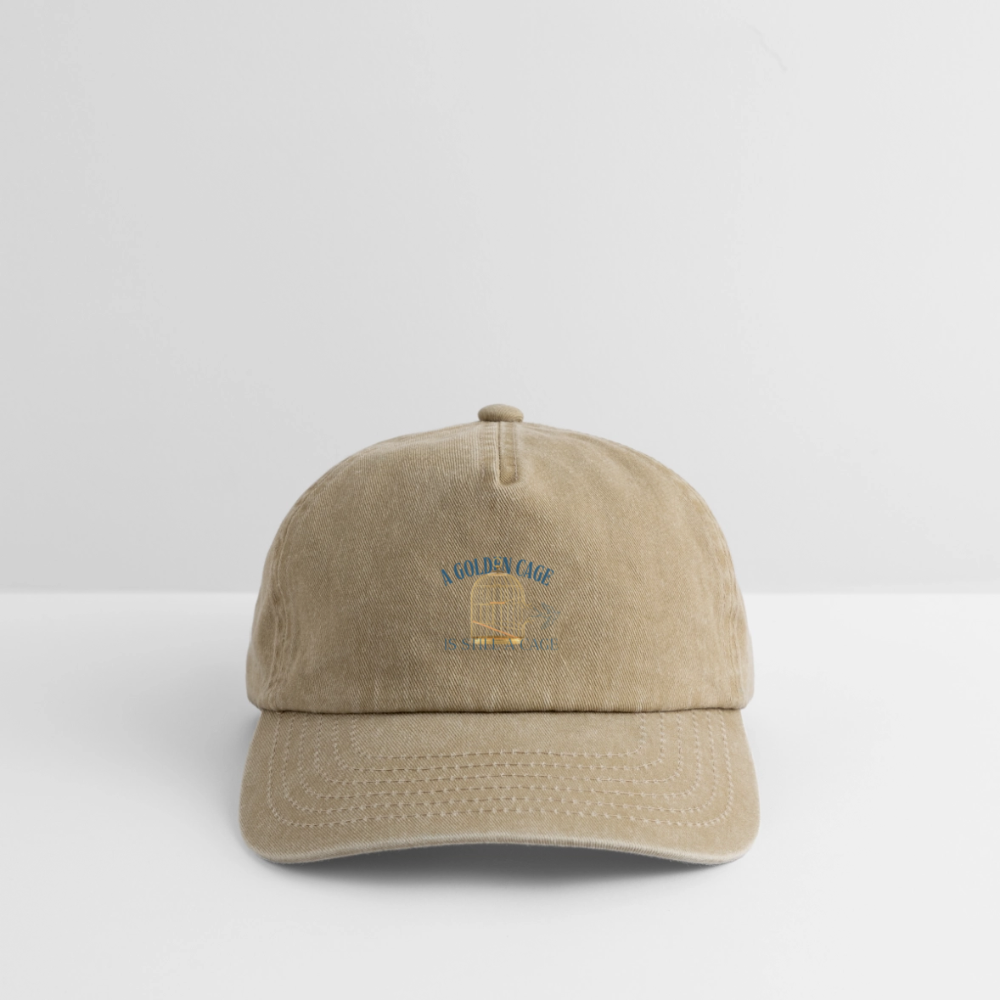 Oldschool vintage Cap | Wealth wears Wisdom - vintage beige